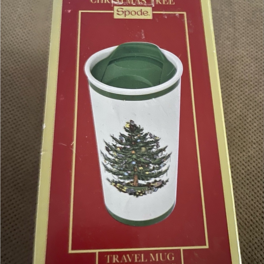 Spode Christmas Tree Travel Mug with Lid - Picture 9 of 12